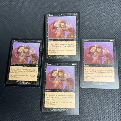 Rouse MTG Mercadian Masques Magic the Gathering Black Playset 4 - Image 1 of 4