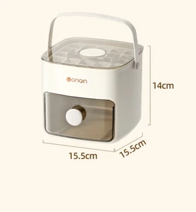 Ice Cube Maker Box Portable Storage Tray with Cover - Picture 1 of 8