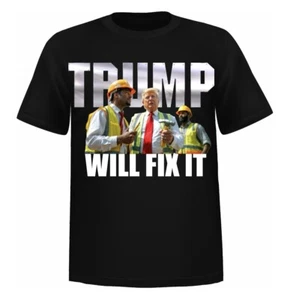 Freizeit-T-Shirt "TRUMP WILL FIX IT" Donald Trump - Bild 1 von 1