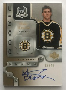 (HCW) 2006-07 The Cup Gold Rookies #92 Mike Brown Auto 63/70 RC Rookie 06954