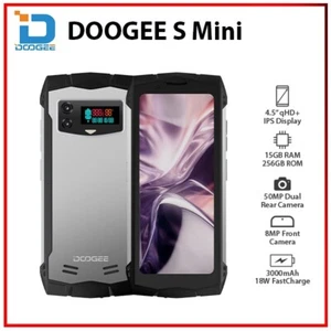 NEW Doogee S mini 8GB+256GB SILVER Dual SIM Rugged Android Mobile Phone AU - Picture 1 of 24