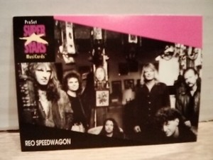 ProSet 1991 SuperStars MusiCards REO SPEEDWAGON Card #225 EX
