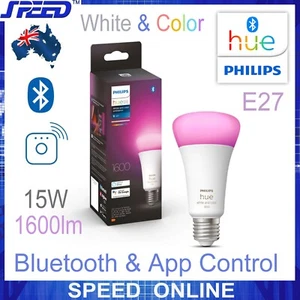 PHILIPS Hue White & Color Ambiance 1600 A67 E27 Smart Bulb - Bluetooth &WiFi APP - Picture 1 of 20