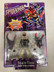 Toybiz Marvel Amazing Spider-Man Stealth Venom (Translucent) Figure 1996-store