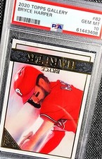 BRYCE HARPER 2020 TOPPS GALLERY PSA 10 GEM *PRISTINE, NEW, RARE*