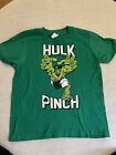 Marvel Hulk Pinch Men's Size Small S Green New! T-Shirt Green Short Sleeve