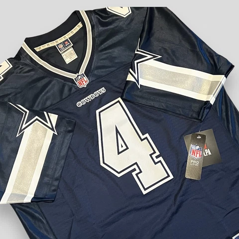 NFL Pro Line Men’s Dak Prescott Navy Dallas Cowboys Team Player Jersey MSRP $130 Cover