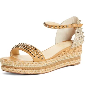 CHRISTIAN LOUBOUTIN Madmonica Spike Wedge Sandal Women Shoes 42 / 11 NEW  - Picture 1 of 5