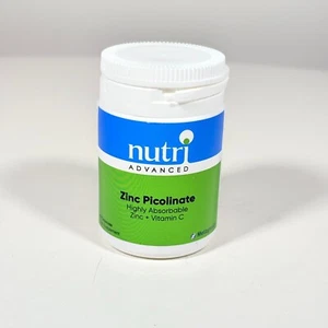 Zinc Picolinate 90 Capsules Nutri Advanced Zinc & Vitamin C Exp 06/2026 SEALED - Picture 1 of 4