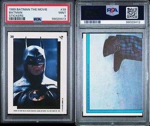 1989 Topps Batman The Batman Stickers #39 PSA 9 MINT Low Pop - Picture 1 of 3