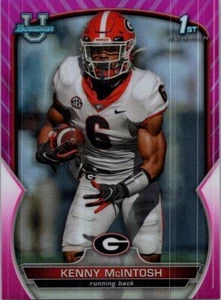 2022 Bowman Chrom University #44 Kenny McIntosh rosa Refraktor - Bild 1 von 2