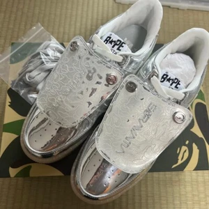 A BATHING APE MENS BAPE HAJIME SORAYAMA SK8 STA SILVER US 9,5 27,5cm JP!!!!!!!!! - Foto 1 di 5