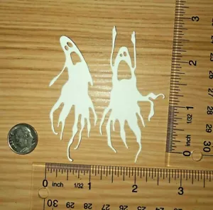 🎃10 FRIGHFUL FANTASMAS papel cartulina adornos troquelados HALLOWEEN - Imagen 1 de 10