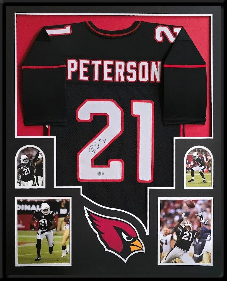 Camiseta Enmarcada Patrick Peterson Arizona Cardinals Estilo Profesional Personalizada BAS Auténtica... Foto 1 de 3