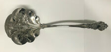 Moselle Oyster / Soup Ladle American Silver Co. 1905 Grapes / Vines 12 1/4"