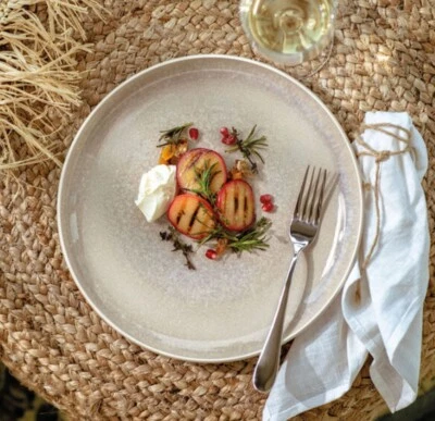 V&B Perlemor Sand Speiseteller 27 cm Teller beige Pottery  Porzellan Essteller - Bild 1 von 4