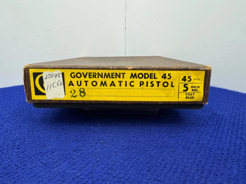 1968 Colt Factory Original Government Model Box *TWO PIECE COLT WOODGRAIN BOX* - Image 1 of 4