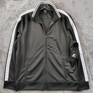 Giacca Track Starter Vintage Full Zip Nuova Con Etichetta Uomo Large Y2K - Foto 1 di 6