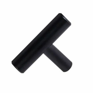 Barra en T negra mate de 2" herrajes para gabinete cocina moderna baño hogar - Imagen 1 de 1