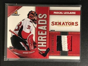  2010-11 Pinnacle Threads PRIME 3 Colour Patch #PA Pascal Leclaire /25