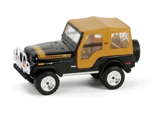 1976 Jeep CJ-5 Renegade Lifted - Black 1:64 Scale Model - Greenlight 35290C - Picture 1 of 3