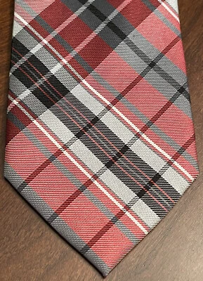 Corbata Van Heusen, roja, negra, gris, poliéster, para hombre, hecha en China Foto 1 de 4