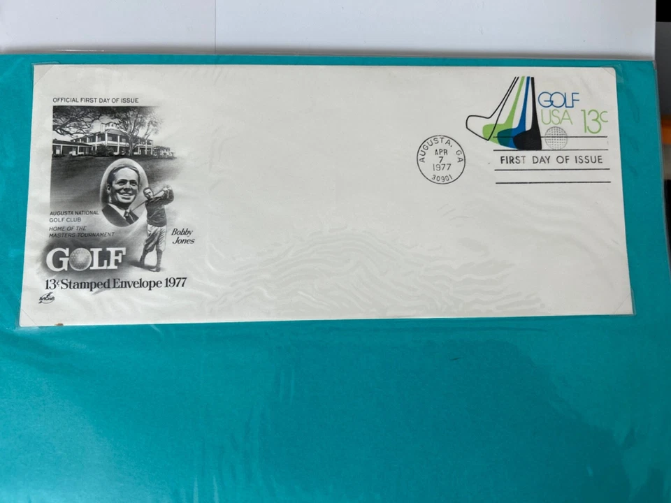 US Stamps SC# U583 Golf 13c stamped envelope FDC 1977 - Image 1 of 1