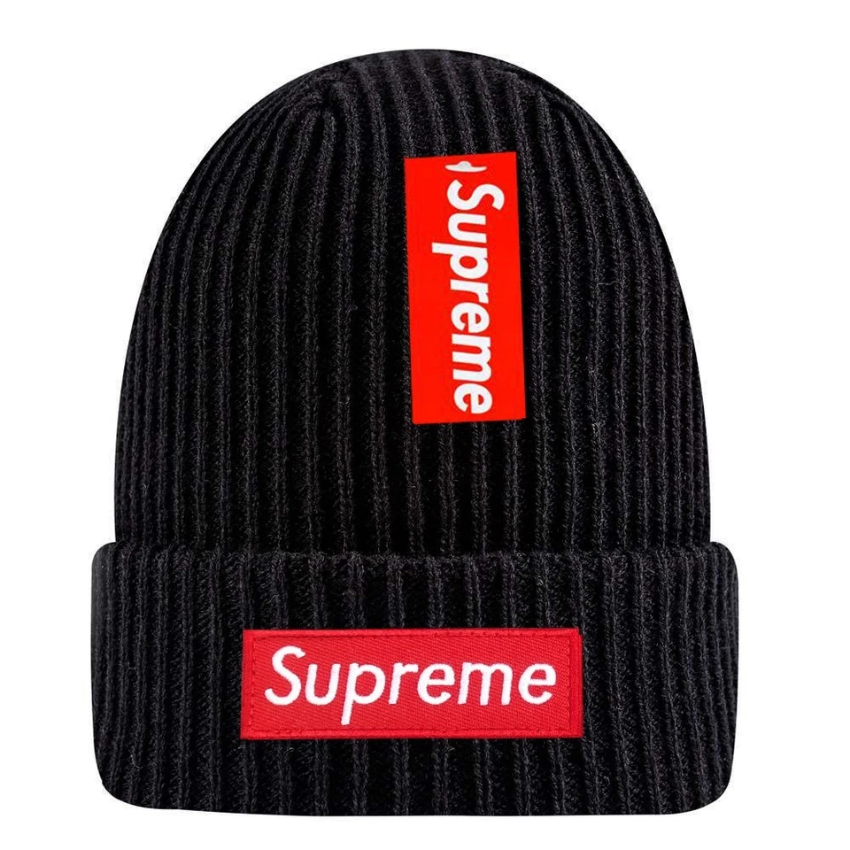 Supreme Black Core Classic Knit Beanie Boxed Logo Skull Cap Adult One Size - Image 1 of 1