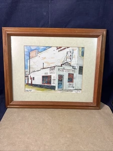Lee Penny Baker "Texas Tavern Roanoke VA" 1994 Aquarell gerahmt - Bild 1 von 14