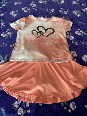 Girls Size Med 8/10 BCG Tennis Skirt With Size 10 SHEIN Tee - Image 1 of 4