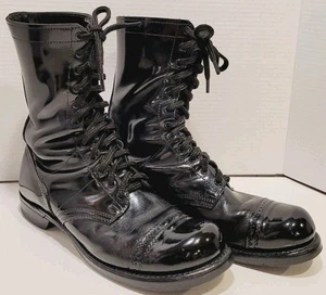 Vintage Corcoran 1500 Jump Boots Black Leather Combat Military Men's Size 11.5 D - Picture 1 of 12