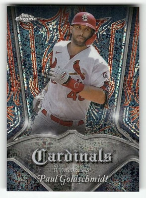 2022 Topps Chrome #P-12 Paul Goldschmidt Pinstriped - Image 1 of 2