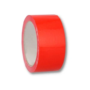 6 Pcs Red Adhesive Sealing Tapes 2.83"x55 Yards 2 Mil Carton Box Packing Tape - Picture 1 of 6