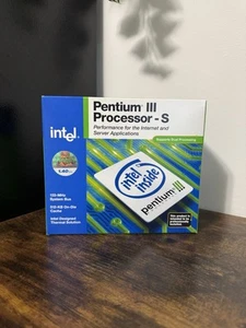 NEW Intel Pentium III-S 1.4GHZ 512KB/133MHz Socket 370 CPU RARE SEALED - Afbeelding 1 van 6
