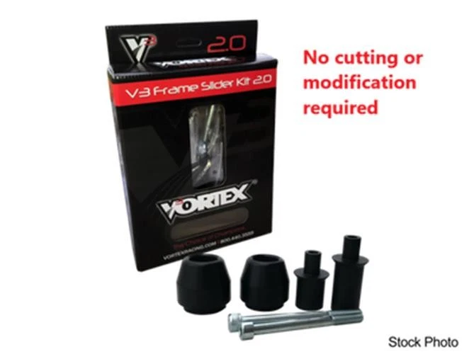 Deslizadores de cuadro Vortex SR141 V3 2.0 negros para Kawasaki Foto 1 de 1