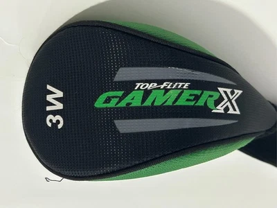 Cubierta de cabeza de palo de golf Top Flite Gamer X negra y verde 3W Foto 1 de 4