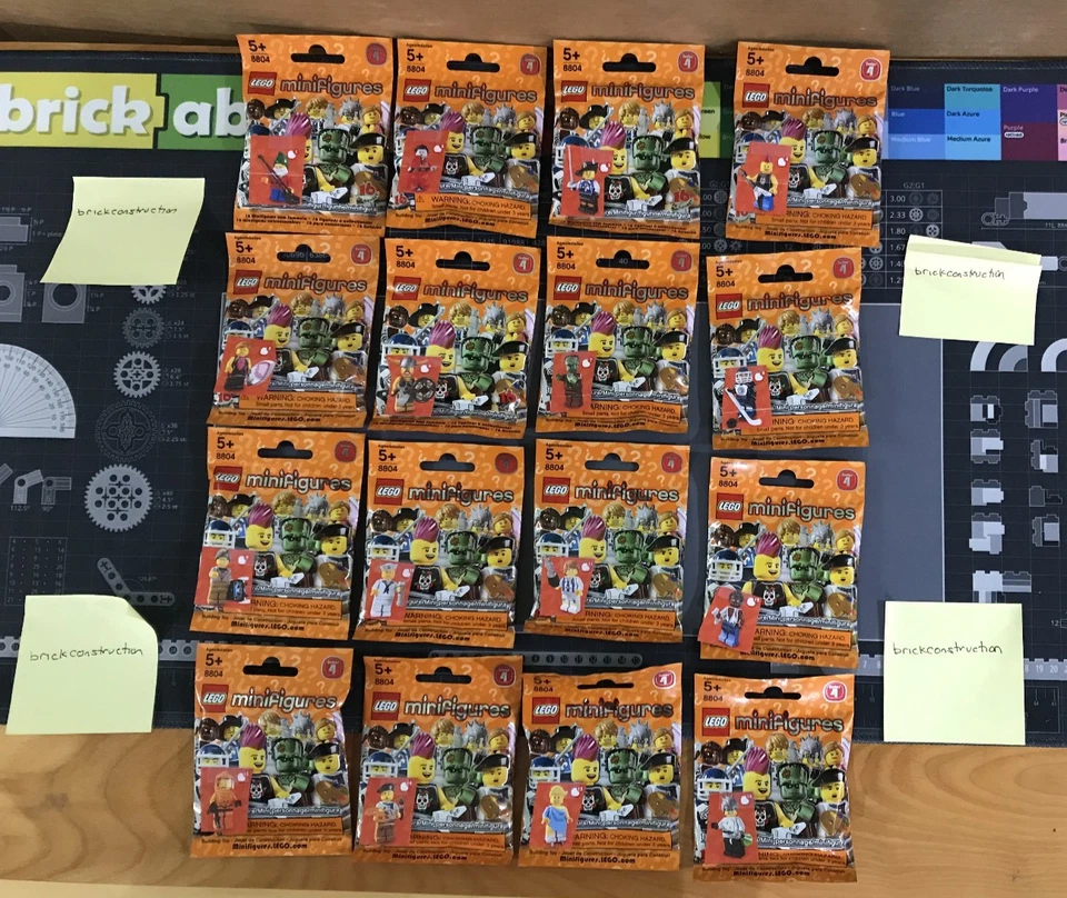 LEGO 8804 Serie 4 Minifiguras Coleccionables Juego Completo de 16 - NUEVO Y PRECINTADO Foto 1 de 4