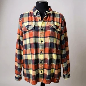 Patagonia Hemd Herren Large leicht Fjord rost kariert Bio Baumwolle Flanell - Bild 1 von 8