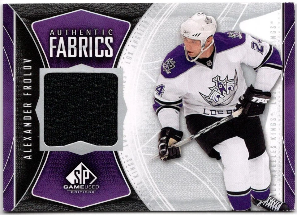 2009/10 UD SP Game Used ALEXANDER FROLOV "AUTHENTIC FABRICS" Game-Worn Relic - Image 1 of 1