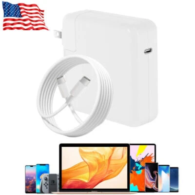 61W USB-C 96W Type-C  Power Supply Adapter Charger For Apple MacBook Lenovo - Image 1 of 4