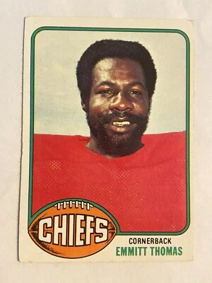 1976 Topps #216 Emmitt Thomas Kansas City Chiefs - Image 1 of 2