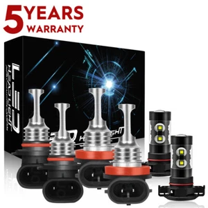 For GMC Yukon XL 2015 - 2019 6X 6000K LED Headlights + Fog Light Bulbs Combo Kit - Bild 1 von 17
