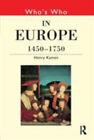 Who's Who en Europe 1450-1750 Livre de Poche Henry Kamen