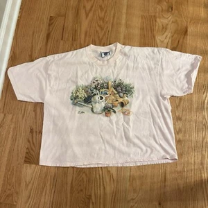 Vintage 90s Lee Gardening Garden Flowers Shirt Womens XXL - Picture 1 of 5