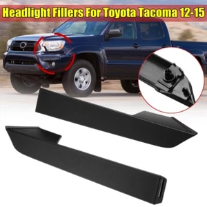 L&R For Toyota Tacoma 2012-2015 Front Bumper Grille Headlight Filler Trim Panels - Picture 1 of 7