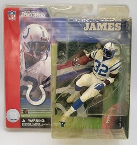 McFarlane Edgerrin James Colts Series 1 Action Figure White Dirty Jersey Variant - Picture 1 of 14