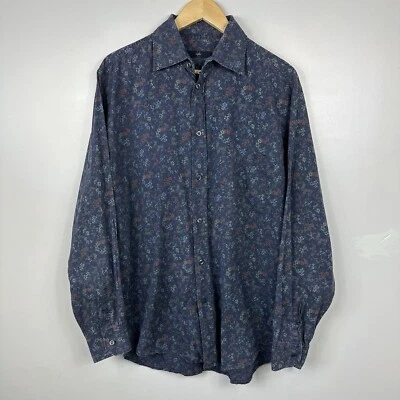 Ermenegildo Zegna Sport Shirt, Floral, Long Sleeved, Size Mens Medium — 第 1/4 张图片
