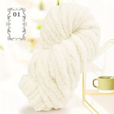 2Pcs Super Soft Chunky Chenille Yarn Bulky Fluffy Giant Yarn For Cozy Blankets - Image 1 of 4