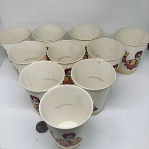McDonald's Vintage 1980s Lot Of 10 Waxed Paper Courtesy Cups/Ronald McDonald - Picture 1 of 11