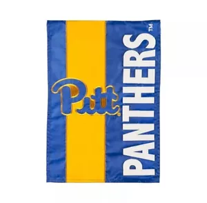 Evergreen Yard Flagge nur University of Pittsburgh, bestickt, 12,5x18" NEU Pitt - Bild 1 von 2